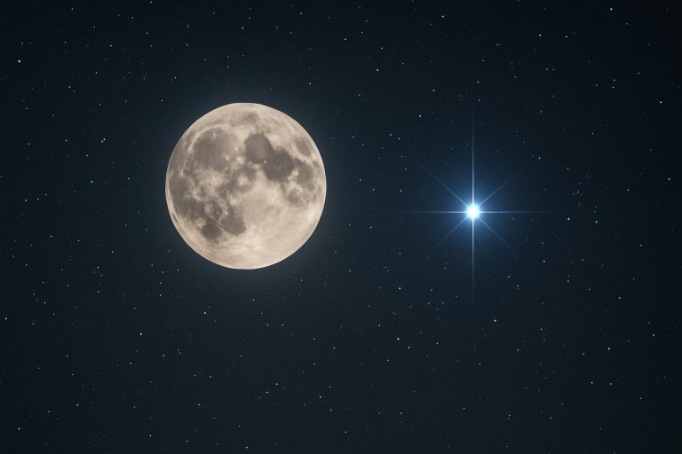 Een Zeldzame Hemelse Ontmoeting: Mis de Indrukwekkende Maan-Spica Uitlijning vanavond niet