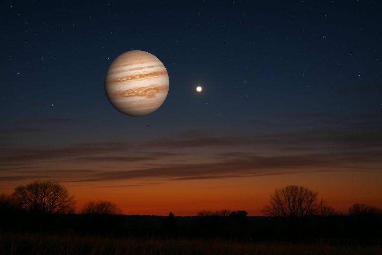 Jupiter et Mercure prêts à éblouir : ne manquez pas la conjonction planétaire la plus proche de 2025 !